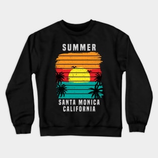 Summer Santa Monica California Crewneck Sweatshirt